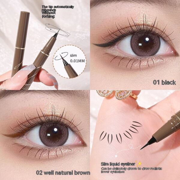 Eyeliner Eyeliner Crouching Silkworm Extremely Thin Female Not Smudge Durable Waterproof And Sweatproof - Image 8